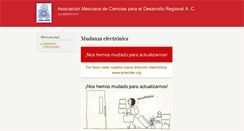 Desktop Screenshot of amecider.org.mx