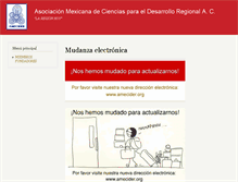 Tablet Screenshot of amecider.org.mx